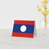 Kennzeichen der Laos Karte (Gelbe Blume)