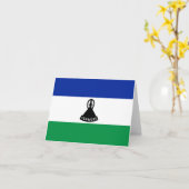 Kennzeichen der Lesotho-Flagge Karte (Gelbe Blume)