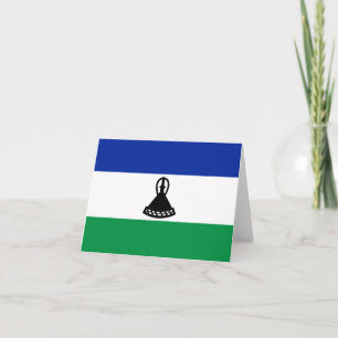Kennzeichen der Lesotho-Flagge Karte