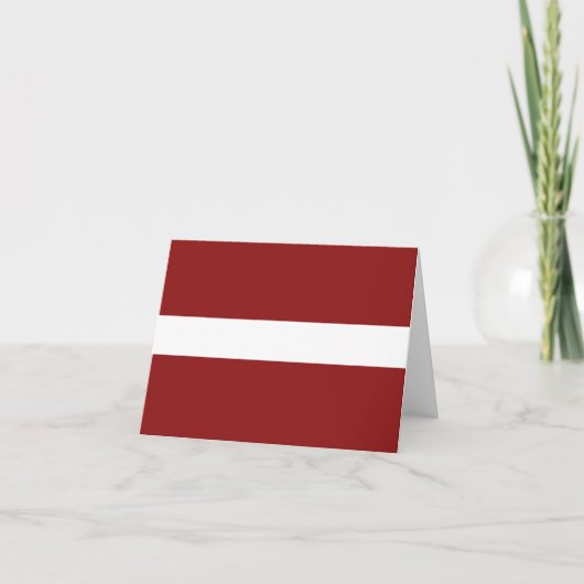 Kennzeichen der lettischen Flagge Karte (Vorderseite)