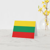 Kennzeichen der litauischen Flagge Karte (Gelbe Blume)