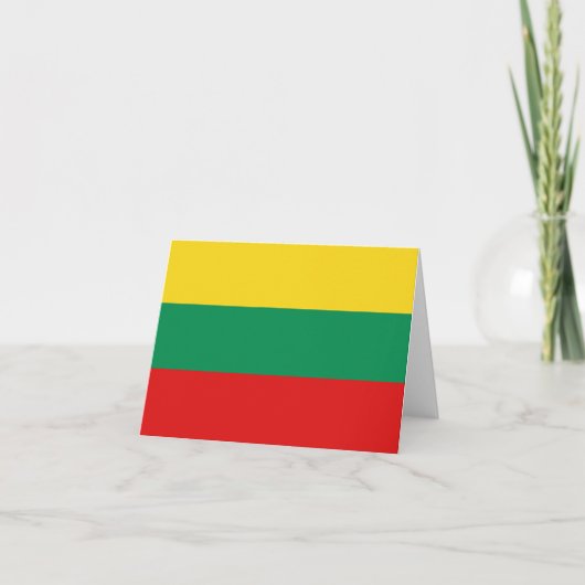 Kennzeichen der litauischen Flagge Karte (Vorderseite)