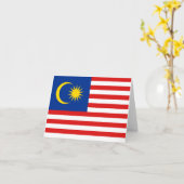 Kennzeichen der malaysischen Flagge Karte (Gelbe Blume)