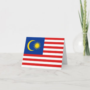 Kennzeichen der malaysischen Flagge Karte