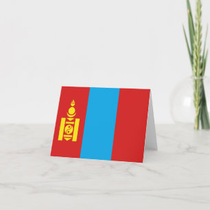 Kennzeichen der Mongolei Karte