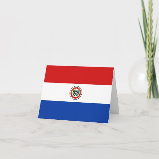 Kennzeichen der Paraguay-Flagge Karte (Vorderseite)