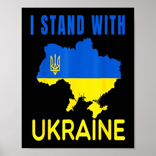 Kennzeichen der Ukraine Poster (Vorne)