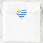 Kennzeichen der Uruguay-Liebe Herz-Aufkleber (Tasche)