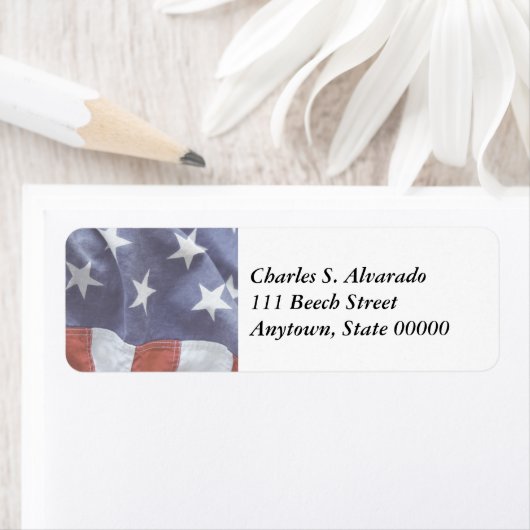 Kennzeichen der US-Flagge (Insitu)