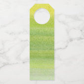 Kennzeichen der weißen Weinprobe Flaschenanhänger (Rückseite)