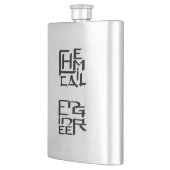 Kennzeichen des Chemieingenieurs Flachmann (Links)