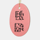 Kennzeichen des Chemieingenieurs Keramik Ornament (Links)