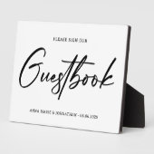 Kennzeichen des Gästebuches Fotoplatte (Seite)