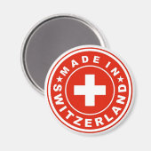 Kennzeichen des Landes, aus dem die Schweiz herges Magnet (Vorderseite/Rückseite)