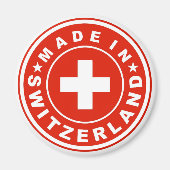 Kennzeichen des Landes, aus dem die Schweiz herges Magnet (Vorne)