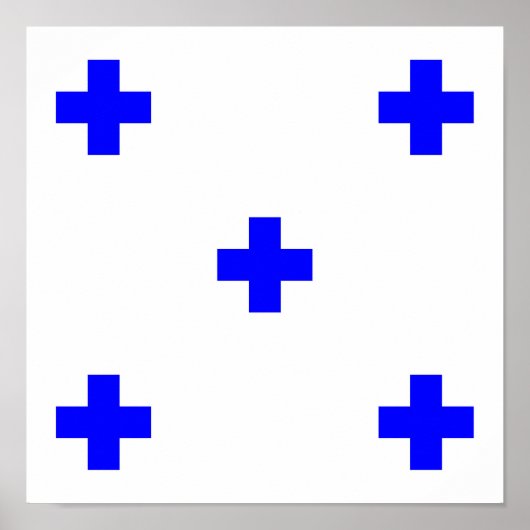 Kennzeichen des maritimen Alphabets Null Poster (Vorne)