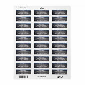 Kennzeichen des Moon Foto Address Label (Vorne)