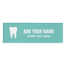 Kennzeichen des personalisierten Zahnarztes Namenschild