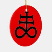 KENNZEICHEN des TEUFELS Keramik Ornament (Rechts)