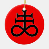 KENNZEICHEN des TEUFELS Keramik Ornament (Vorne)