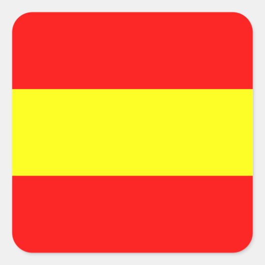 Kennzeichen eines maritimen Alphabets Quadratischer Aufkleber (Vorderseite)