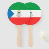 Kennzeichen für äquatoriale Guinea Fächer (Vorne und Hinten)