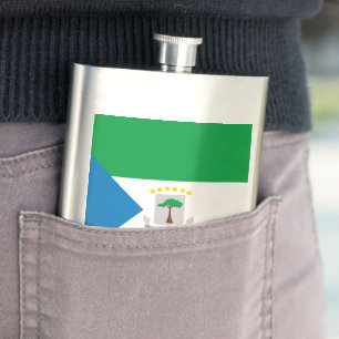 Kennzeichen für äquatoriale Guinea Flachmann