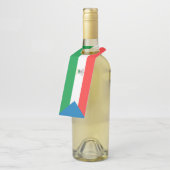 Kennzeichen für äquatoriale Guinea Flaschenanhänger (Angewinkelt)