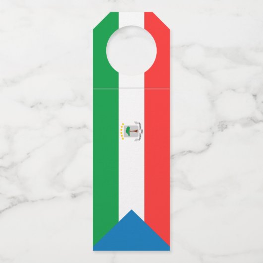 Kennzeichen für äquatoriale Guinea Flaschenanhänger (Rückseite)