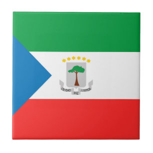Kennzeichen für äquatoriale Guinea Fliese