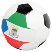Kennzeichen für äquatoriale Guinea Fußball (Dreiviertel)