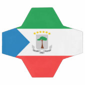 Kennzeichen für äquatoriale Guinea Fußball (Flach)