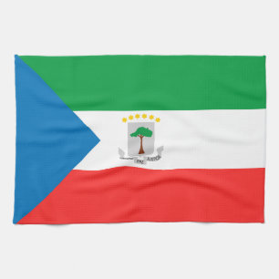 Kennzeichen für äquatoriale Guinea Geschirrtuch