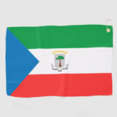 Kennzeichen für äquatoriale Guinea Golfhandtuch (Horizontal)