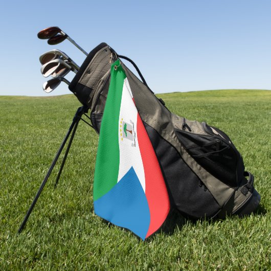 Kennzeichen für äquatoriale Guinea Golfhandtuch (Gras)