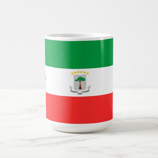 Kennzeichen für äquatoriale Guinea Kaffeetasse (Mittel)