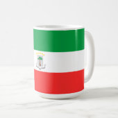 Kennzeichen für äquatoriale Guinea Kaffeetasse (VorderseiteRechts)