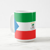 Kennzeichen für äquatoriale Guinea Kaffeetasse (Vorderseite Links)