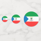 Kennzeichen für äquatoriale Guinea Konfetti (Rückseiten)