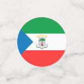 Kennzeichen für äquatoriale Guinea Konfetti (Klein Vorderseite)