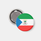 Kennzeichen für äquatoriale Guinea Magnet (Vorderseite/Rückseite)