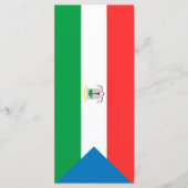 Kennzeichen für äquatoriale Guinea Menükarte (Vorderseite)