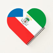 Kennzeichen für äquatoriale Guinea Notizblock (Rückseite)