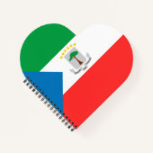 Kennzeichen für äquatoriale Guinea Notizblock (Vorderseite)