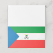 Kennzeichen für äquatoriale Guinea Platzkarte (Außenseite Aufgefaltet)