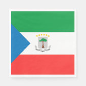 Kennzeichen für äquatoriale Guinea Serviette (Vorderseite)