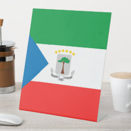 Kennzeichen für äquatoriale Guinea Sockelschild