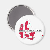 Kennzeichen für die denmarkierte Länderkarte Magnet (Vorderseite/Rückseite)