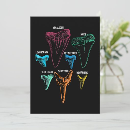 Kennzeichen für die Jagd auf Haifischflossen Dankeskarte (Stehend Vorderseite)