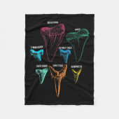 Kennzeichen für die Jagd auf Haifischflossen Fleecedecke (Vorderseite)